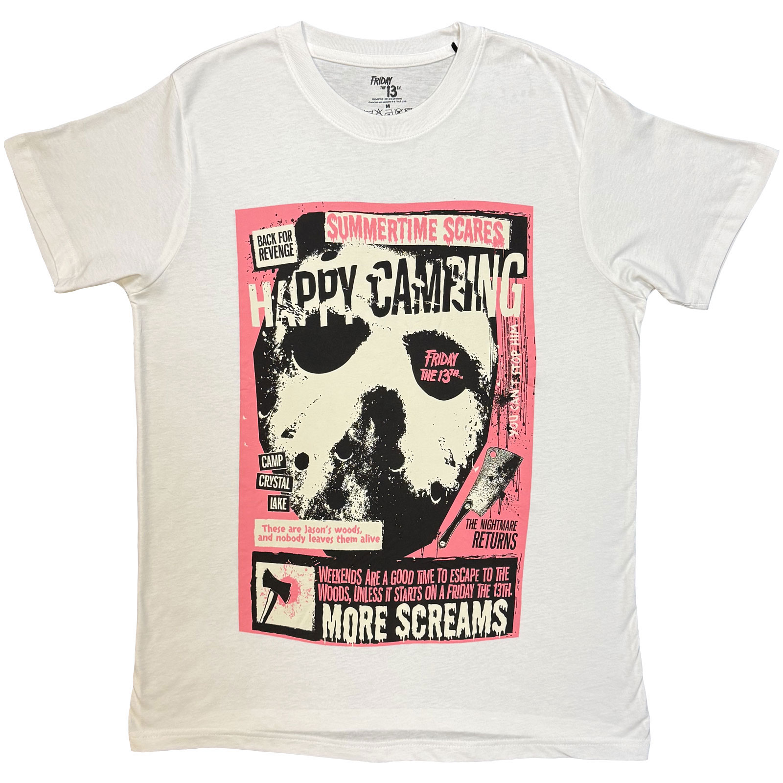 Friday the 13th Happy Camping Official Tee T-Shirt Mens