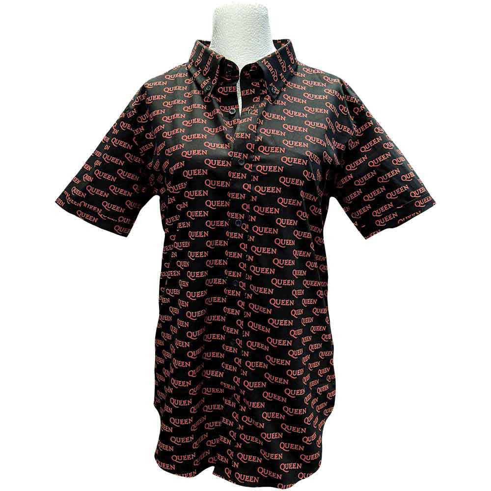 Queen Casual Shirt Logo Pattern Official T-Shirt Mens