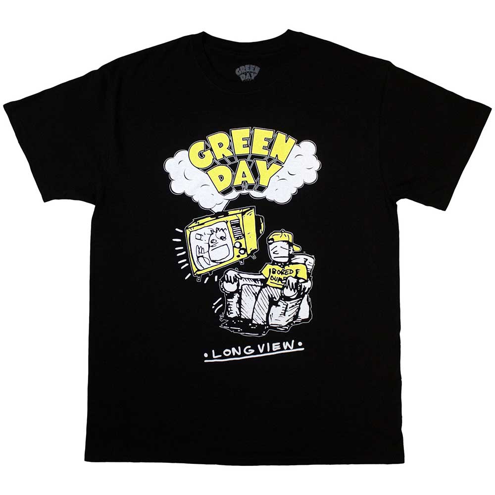 Green Day Longview Doodle Official T-Shirt MenS