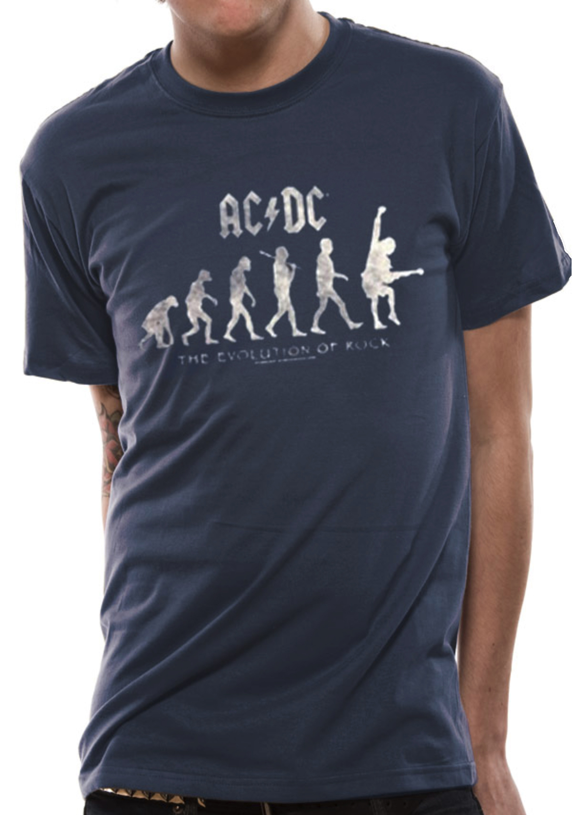 AC/DC Angus Young Evolution of Rock Official Tee T-Shirt Mens Unisex