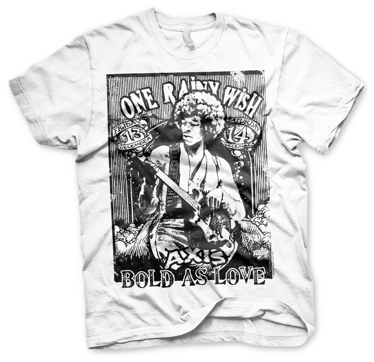 Jimi Hendrix Axis Bold As Love Live Poster Official Tee T-Shirt Mens Unisex