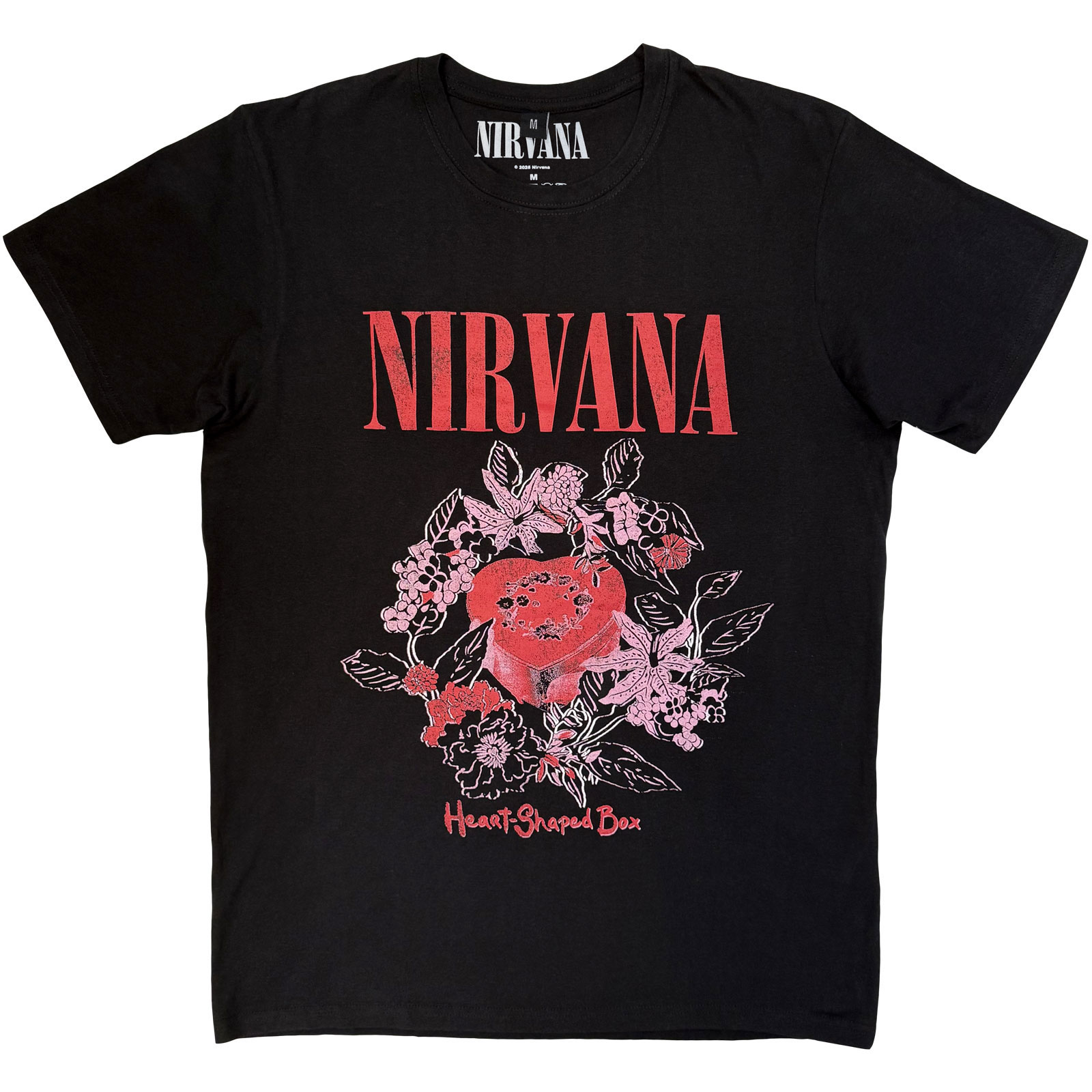 Nirvana Heart Shaped Box Premium Official T-Shirt Mens