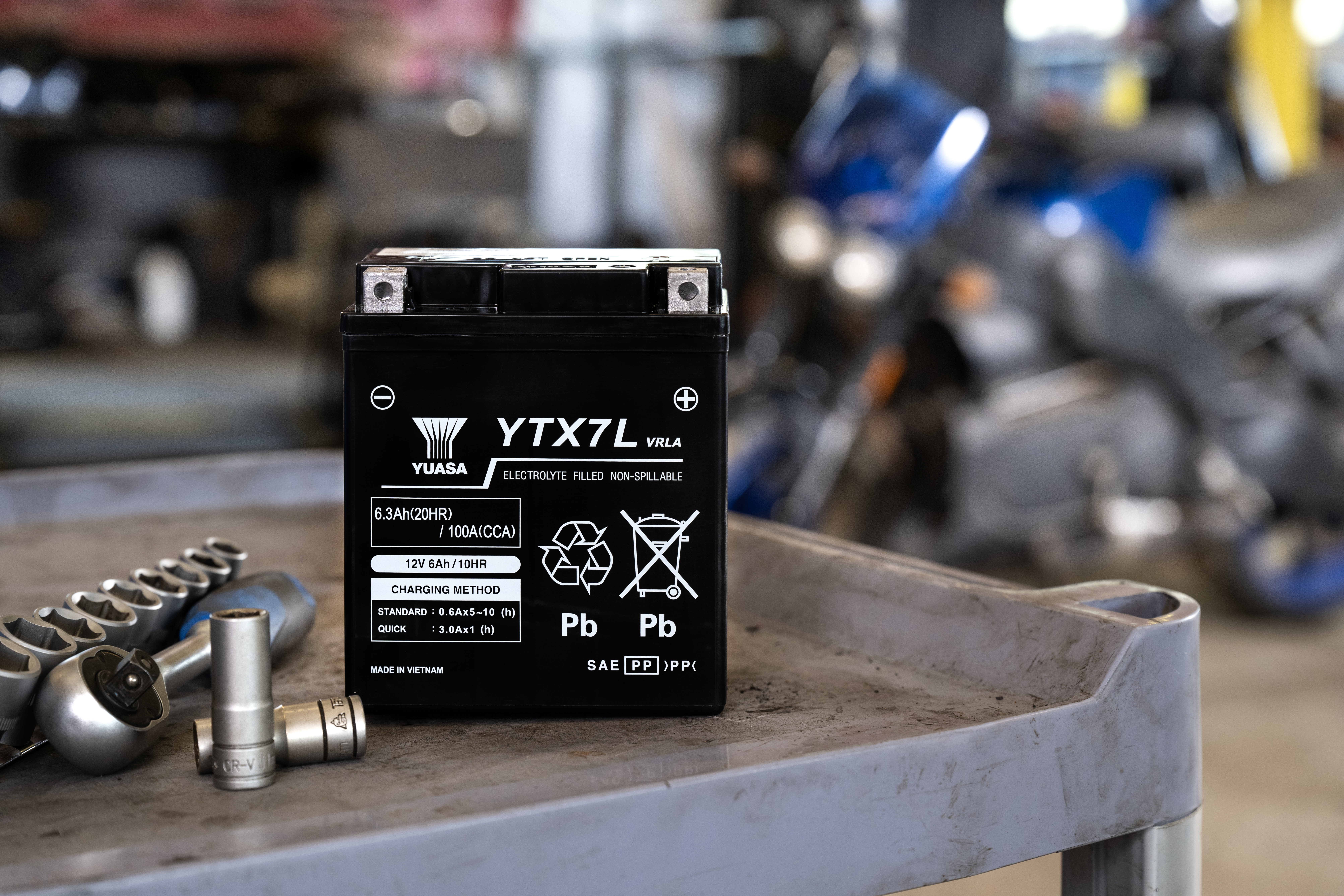 Yuasa YTX7L 6.3Ah Motorcycle Battery - Picture 4 of 8