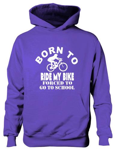 Born To Ride Bike Hoodie Girls Boys Kids Funny GiftAge 5-13 Years - Picture 37 of 48