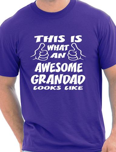 This Is What An Awesome Grandad Grandpa Gift Mens T Shirt Size S-XXL