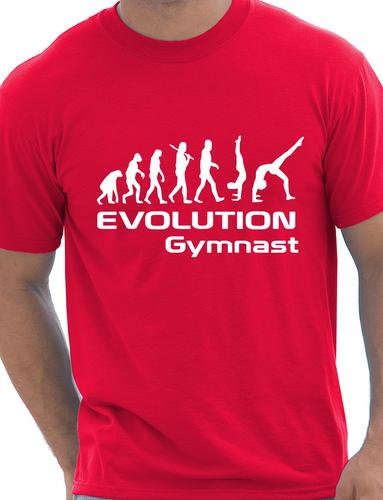 Evolution Of Gymnast Funny Mens T-Shirt Birthday Gift Size S-XXL