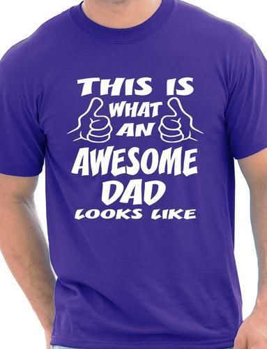 This Is What Awesome Dad Looks Like Fathers Day Birthday Mens T-Shirt Size S-XXL