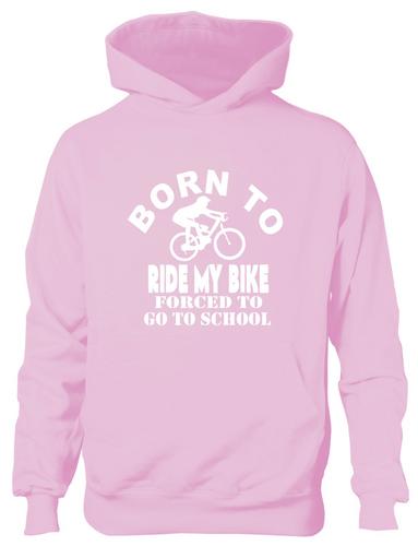 Born To Ride Bike Hoodie Girls Boys Kids Funny GiftAge 5-13 Years - Picture 30 of 48