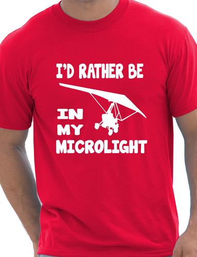 I&rsquo;d Rather Be In My Microlight Flying Plane Mens T-Shirt Birthday Gift S-XXL