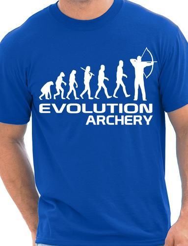 Evolution Of Archery Sport Mens T Shirt Gift Size S-XXL