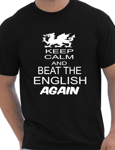 Rugby Wales Welsh Beat The English 6 Nations World Cup Mens T-Shirt Size S-XXL