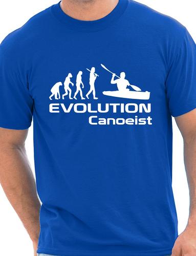 Evolution Of Canoeist Kayak Sport Mens T-Shirt Gift Size S-XXL